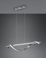 Lámpara de techo colgante Trio Isabel LED cromo 4000K 150cm R32201106