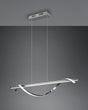 Lámpara de techo colgante Trio Isabel LED cromo 4000K 150cm R32201106