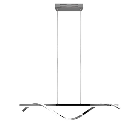 Lámpara de techo colgante Trio Isabel LED cromo 4000K 150cm R32201106