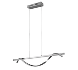Lámpara de techo colgante Trio Isabel LED cromo 4000K 150cm R32201106