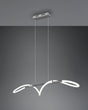 Lámpara de techo colgante Trio Argos LED cromo 4000K 150cm R32361106