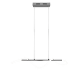 Lámpara de techo colgante Trio Argos LED cromo 4000K 150cm R32361106