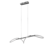 Lámpara de techo colgante Trio Argos LED cromo 4000K 150cm R32361106