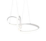Lámpara de techo colgante Trio Sansa LED blanco mate 4000K 150cm R32751131