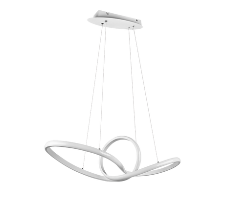Lámpara de techo colgante Trio Sansa LED blanco mate 4000K 150cm R32751131