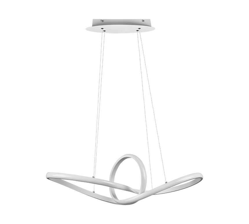 Lámpara de techo colgante Trio Sansa LED blanco mate 4000K 150cm R32751131