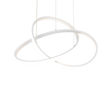 Lámpara de techo colgante Trio Mansa LED blanco mate 4000K 150cm R33111131