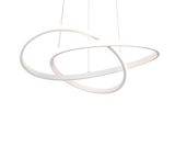 Lámpara de techo colgante Trio Mansa LED blanco mate 4000K 150cm R33111131