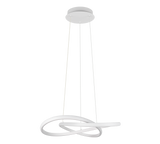 Lámpara de techo colgante Trio Mansa LED blanco mate 4000K 150cm R33111131