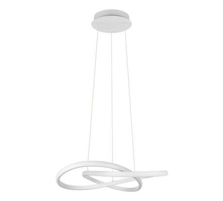 Lámpara de techo colgante Trio Mansa LED blanco mate 4000K 150cm R33111131