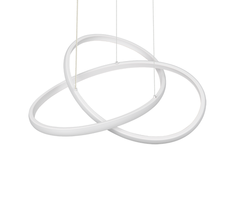 Lámpara de techo colgante Trio Mansa LED blanco mate 4000K 150cm R33111131