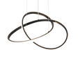 Lámpara de techo colgante Trio Mansa LED negro mate 3000K 150cm R33111132