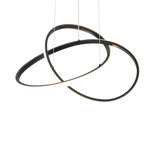 Lámpara de techo colgante Trio Mansa LED negro mate 3000K 150cm R33111132