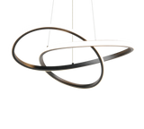 Lámpara de techo colgante Trio Mansa LED negro mate 3000K 150cm R33111132