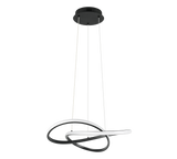 Lámpara de techo colgante Trio Mansa LED negro mate 3000K 150cm R33111132