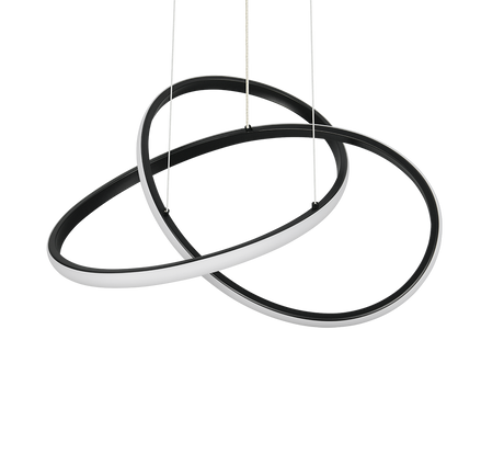 Lámpara de techo colgante Trio Mansa LED negro mate 3000K 150cm R33111132
