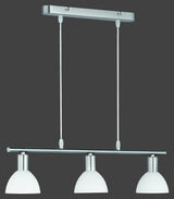 Lámpara de techo colgante Trio Dallas LED níquel mate 2700K 120cm R335110307