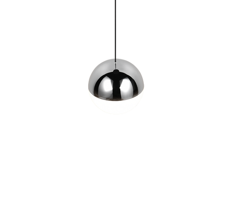 Lámpara de techo colgante Trio Senta LED cromo 4000K 150cm R33551106