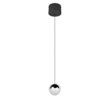 Lámpara de techo colgante Trio Senta LED cromo 4000K 150cm R33551106