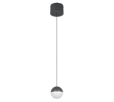 Lámpara de techo colgante Trio Senta LED antracita 3000K 150cm R33551142