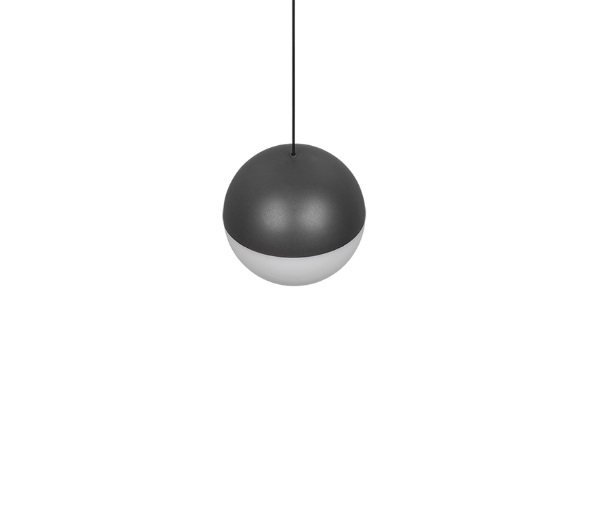 Lámpara de techo colgante Trio Senta LED antracita 3000K 150cm R33551142