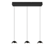 Lámpara de techo colgante Trio Senta LED cromo 4000K 150cm R33553106