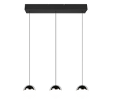 Lámpara de techo colgante Trio Senta LED cromo 4000K 150cm R33553106