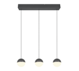 Lámpara de techo colgante Trio Senta LED antracita 3000K 150cm R33553142