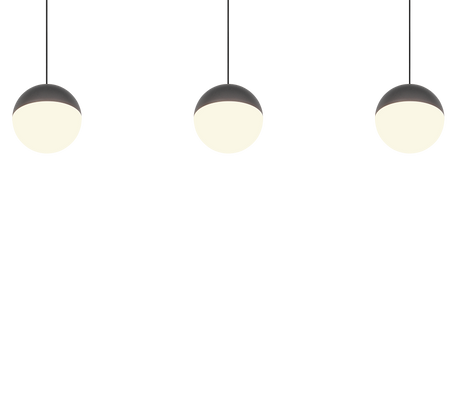 Lámpara de techo colgante Trio Senta LED antracita 3000K 150cm R33553142