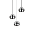 Lámpara de techo colgante Trio Senta LED cromo 4000K 150cm R33553306