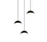 Lámpara de techo colgante Trio Senta LED cromo 4000K 150cm R33553306