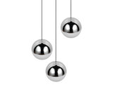 Lámpara de techo colgante Trio Senta LED cromo 4000K 150cm R33553306
