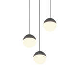 Lámpara de techo colgante Trio Senta LED antracita 3000K 150cm R33553342