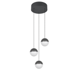 Lámpara de techo colgante Trio Senta LED antracita 3000K 150cm R33553342