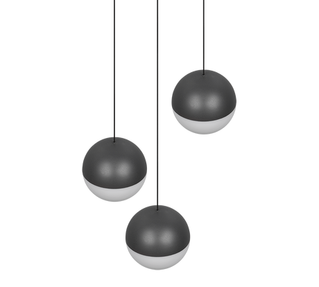 Lámpara de techo colgante Trio Senta LED antracita 3000K 150cm R33553342