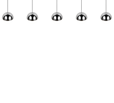 Lámpara de techo colgante Trio Senta LED cromo 4000K 150cm R33555106