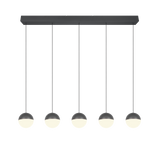 Lámpara de techo colgante Trio Senta LED antracita 3000K 150cm R33555142