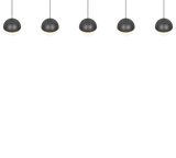 Lámpara de techo colgante Trio Senta LED antracita 3000K 150cm R33555142
