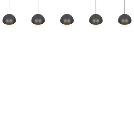 Lámpara de techo colgante Trio Senta LED antracita 3000K 150cm R33555142