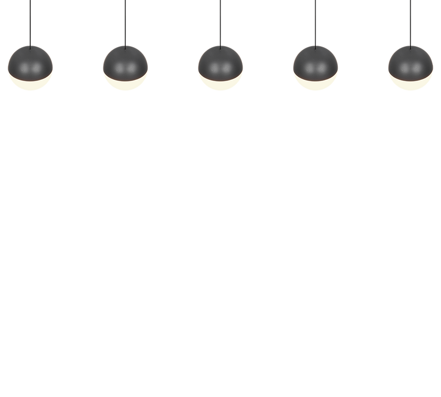 Lámpara de techo colgante Trio Senta LED antracita 3000K 150cm R33555142