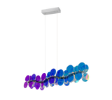 Lámpara de techo colgante Trio Pulse LED transparent iridescent 4000K 150cm R336