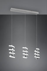 Lámpara de techo colgante Trio Laola LED cromo 4000K 150cm R34183106