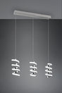 Lámpara de techo colgante Trio Laola LED cromo 4000K 150cm R34183106
