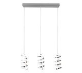 Lámpara de techo colgante Trio Laola LED cromo 4000K 150cm R34183106