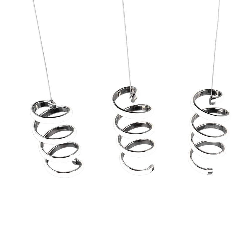 Lámpara de techo colgante Trio Laola LED cromo 4000K 150cm R34183106