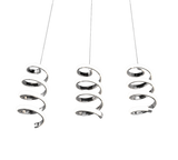 Lámpara de techo colgante Trio Laola LED cromo 4000K 150cm R34183106