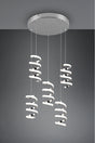 Lámpara de techo colgante Trio Laola LED cromo 4000K 150cm R34185306