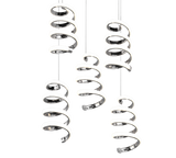 Lámpara de techo colgante Trio Laola LED cromo 4000K 150cm R34185306
