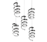 Lámpara de techo colgante Trio Laola LED cromo 4000K 150cm R34185306