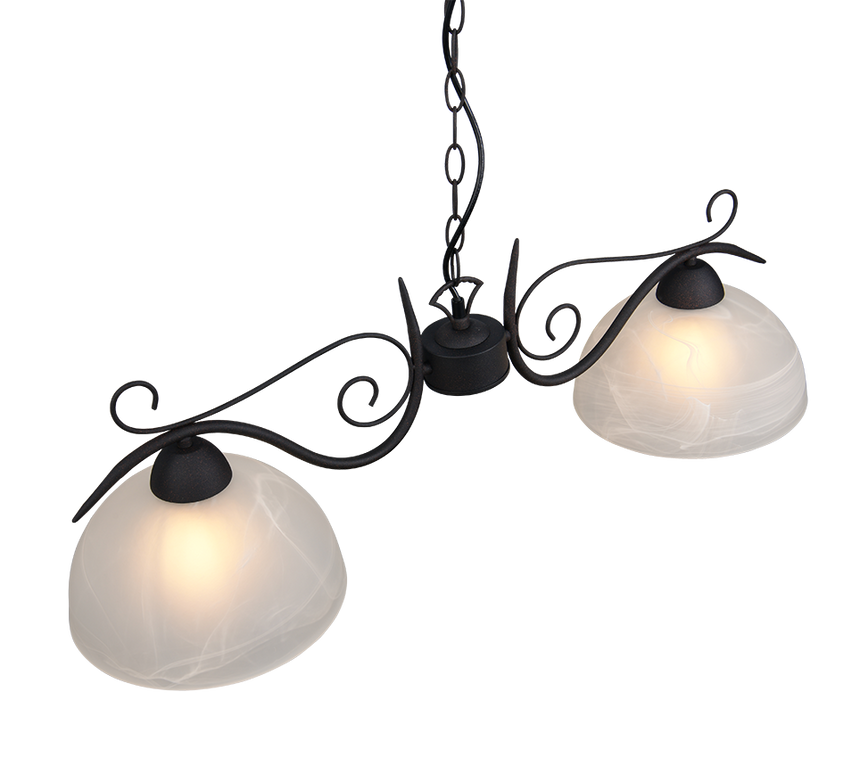 Lámpara de techo colgante Trio Country LED rusty 2700K 150cm R3432-24